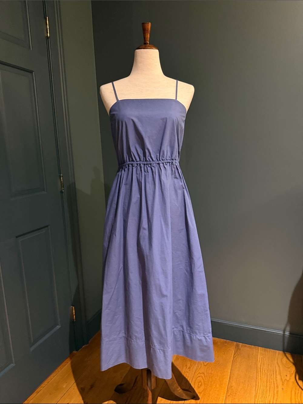 Stateside Blue Spaghetti-Strap Midi Dress